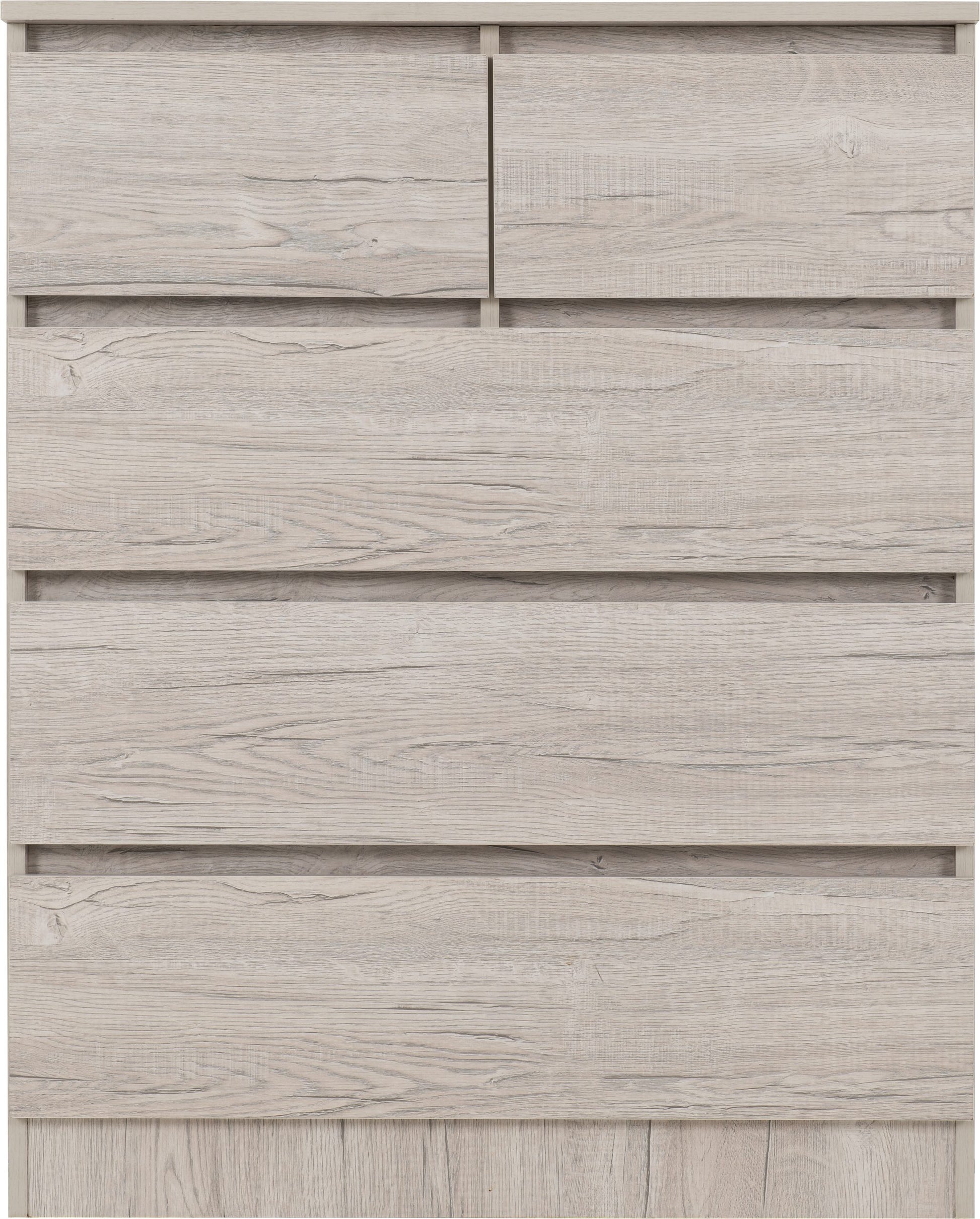 Malvern 3+2 Drawer Chest - Urban Snow