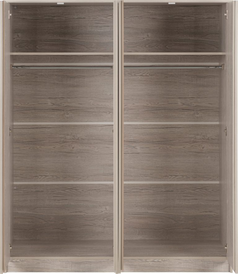 Malvern 4 Door Wardrobe – Urban Snow