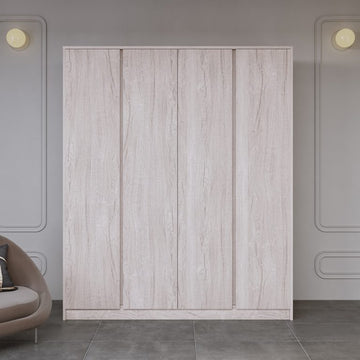 Malvern 4 Door Wardrobe – Urban Snow