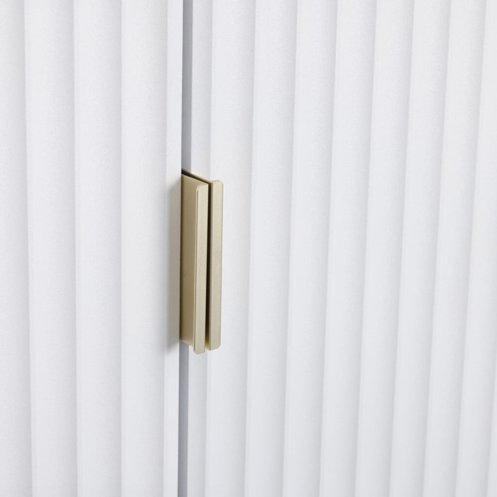 Miami 2 Door Wardrobe - White/Gold