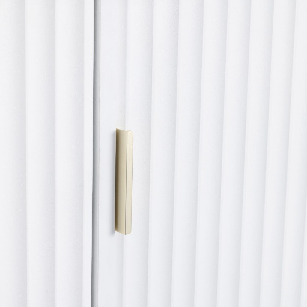 Miami 3 Door Wardrobe - White/Gold