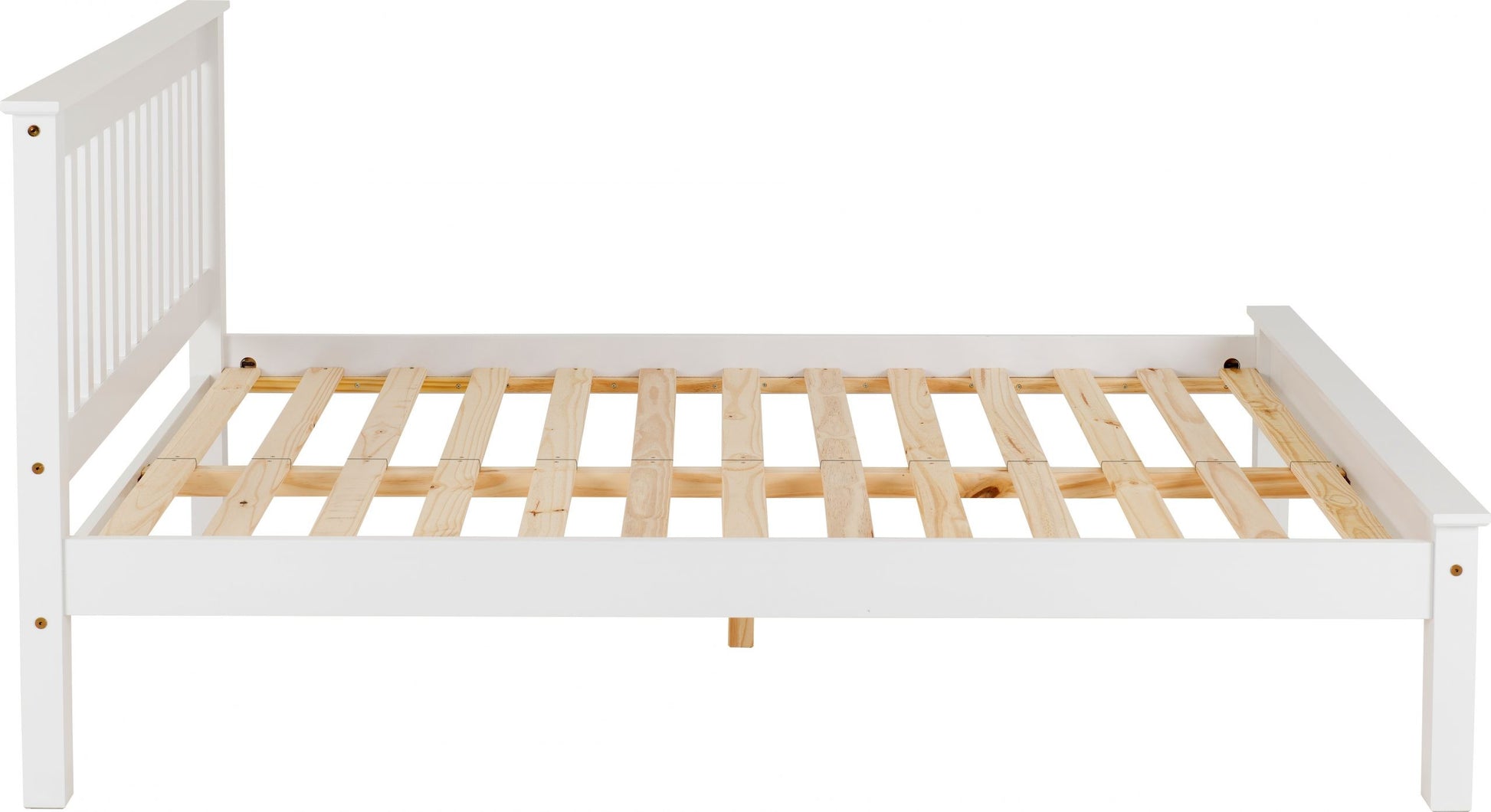 Monaco 4' Bed Low Foot End - White