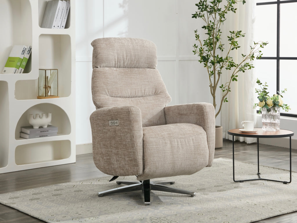 Monique Electric Recliner Armchair - Fossil