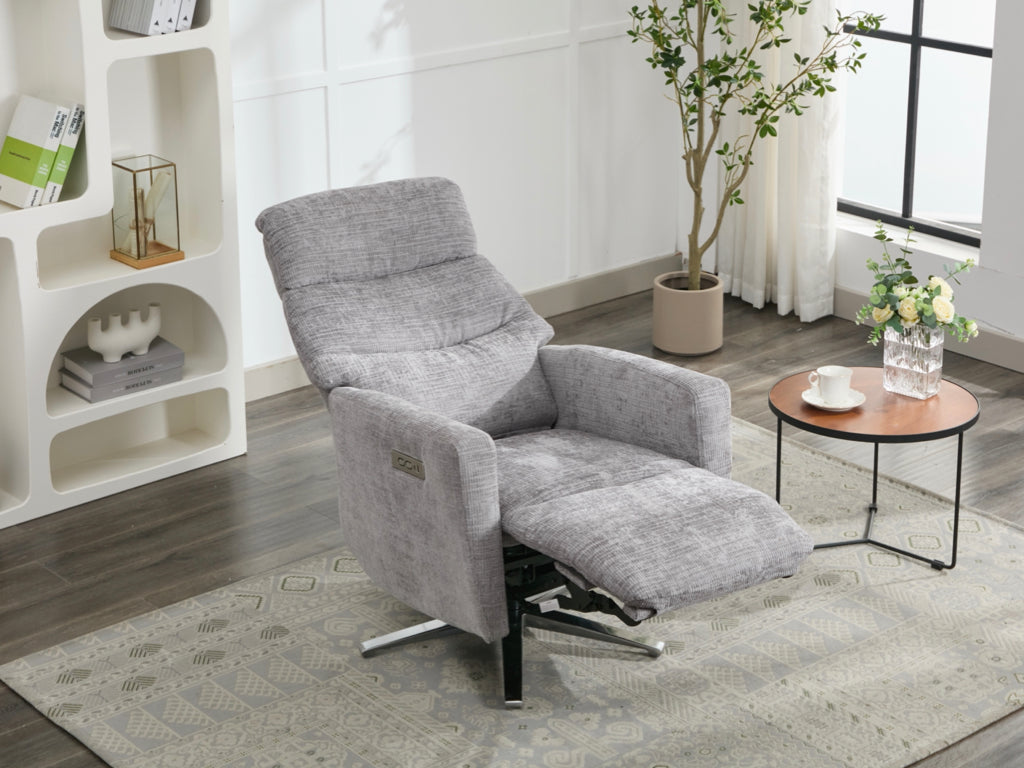 Monique Electric Recliner Armchair - Ash