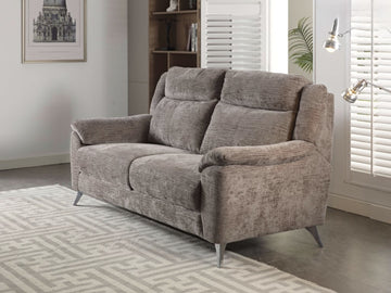 Monroe Fixed 3 Seater Sofa - Stone