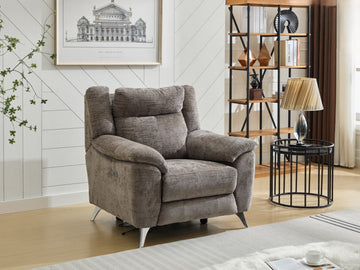 Monroe Electric Recliner Chair - Stone