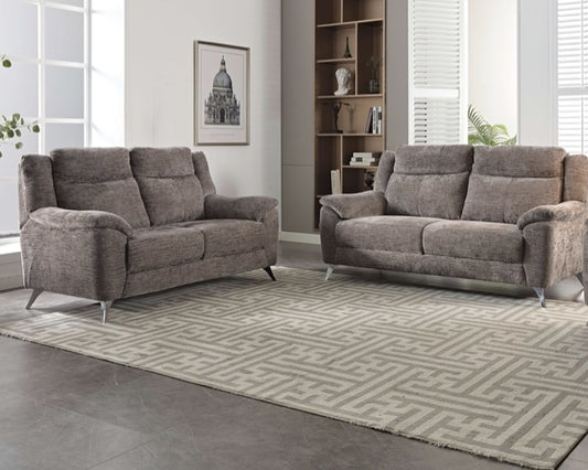 Monroe 3+2 Sofa Suite Fixed- Stone