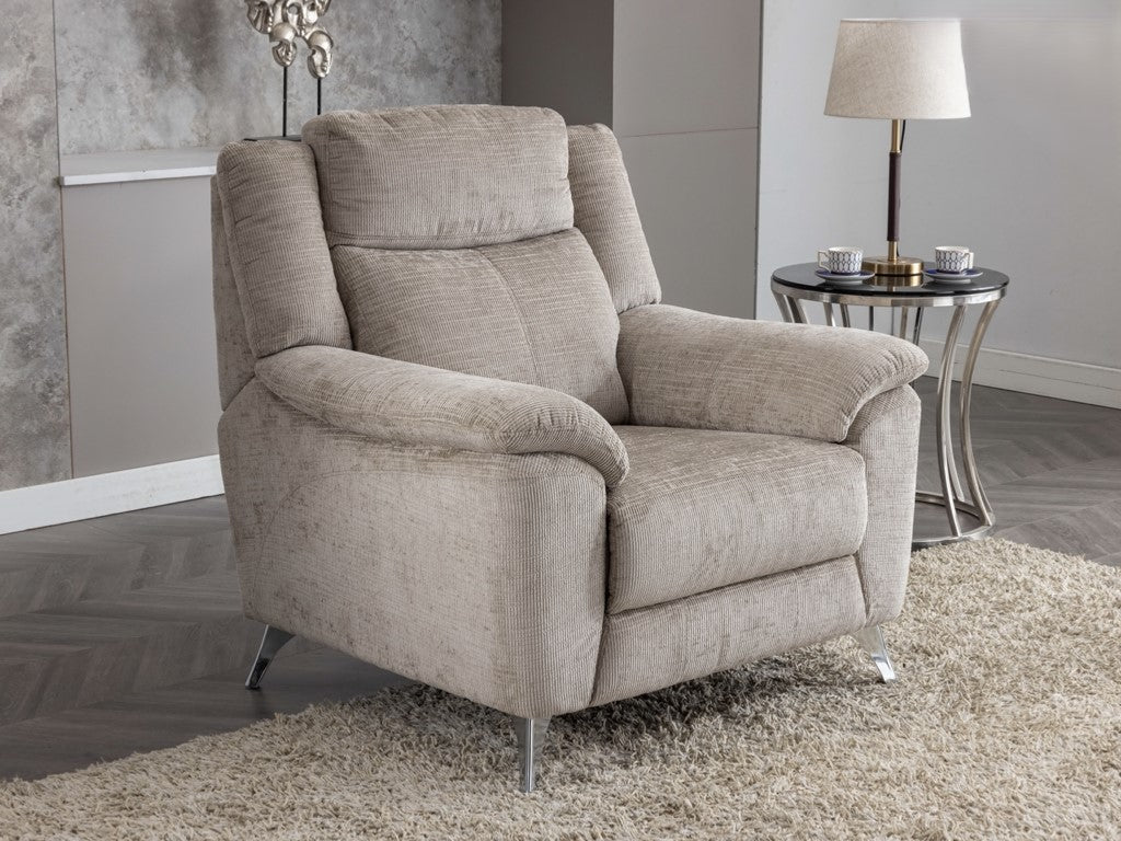 Monroe 3+1+1 Sofa Suite Fixed - Fossil