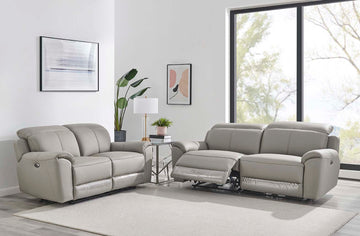 Madrid Electric Recliner Sofa - Charcoal