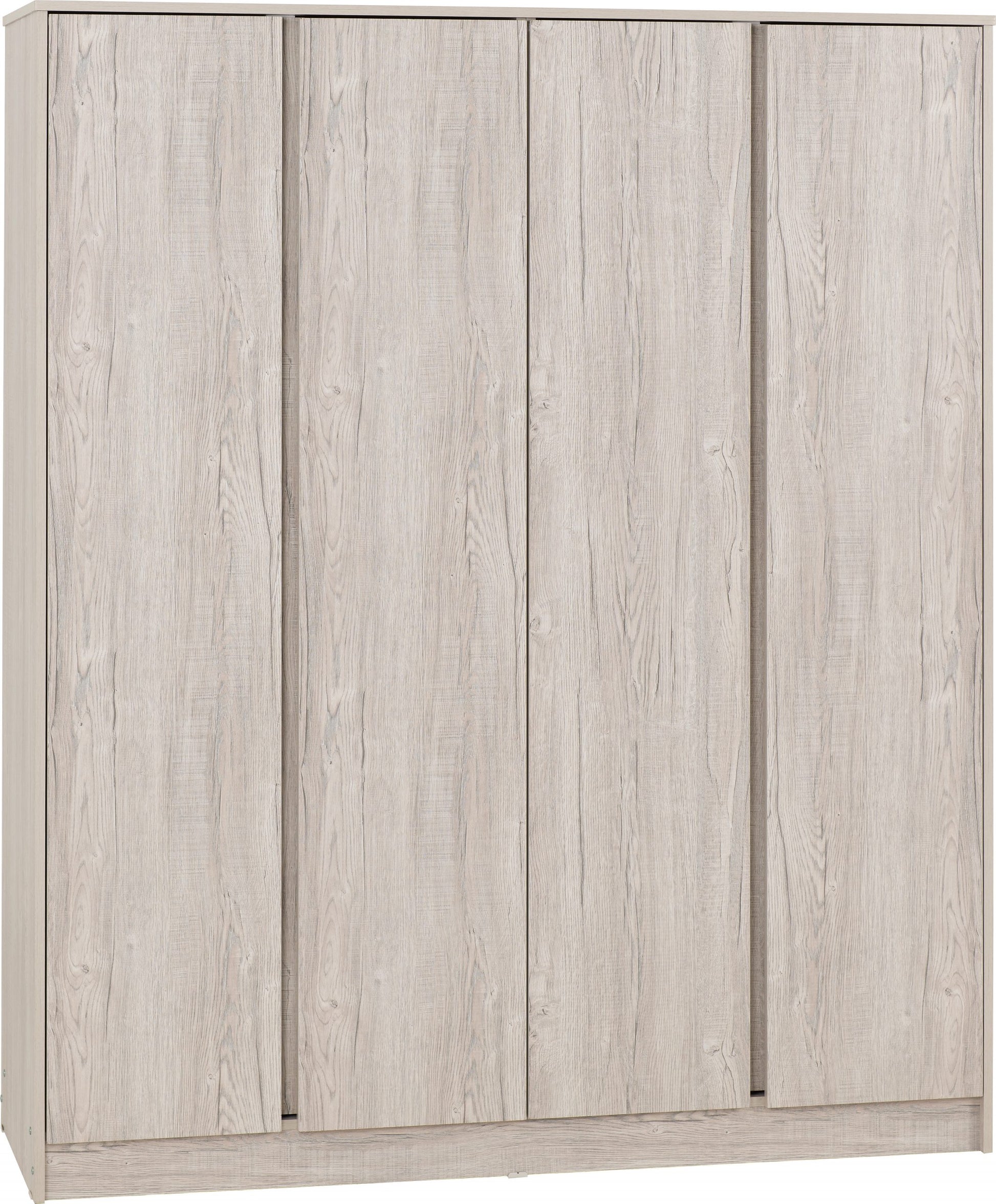 Malvern 4 Door Wardrobe – Urban Snow