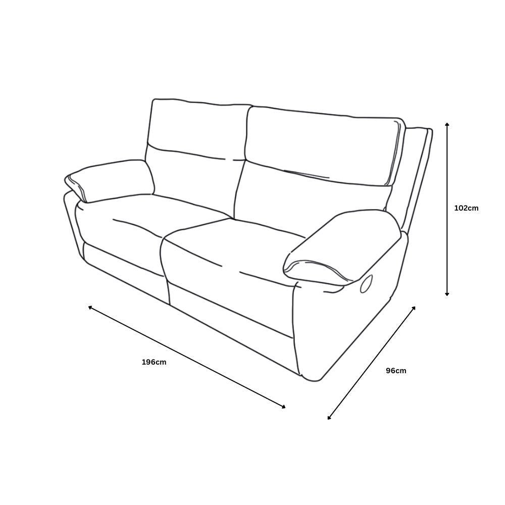 Midtown Recliner Sofas - Light Grey
