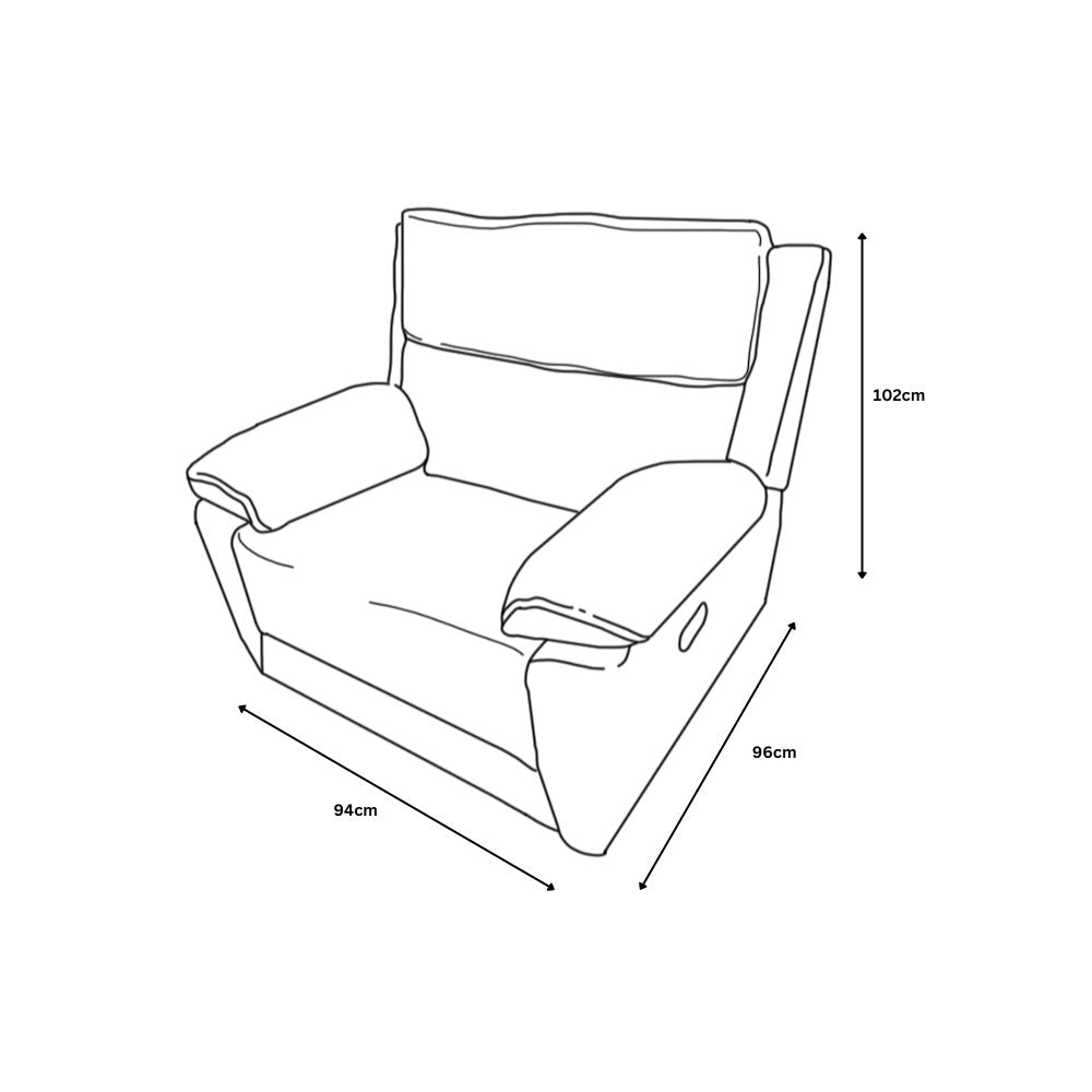 Midtown Recliner Sofas - Light Grey