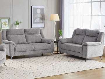Monroe 3+2 Sofa Suite Fixed- Ash