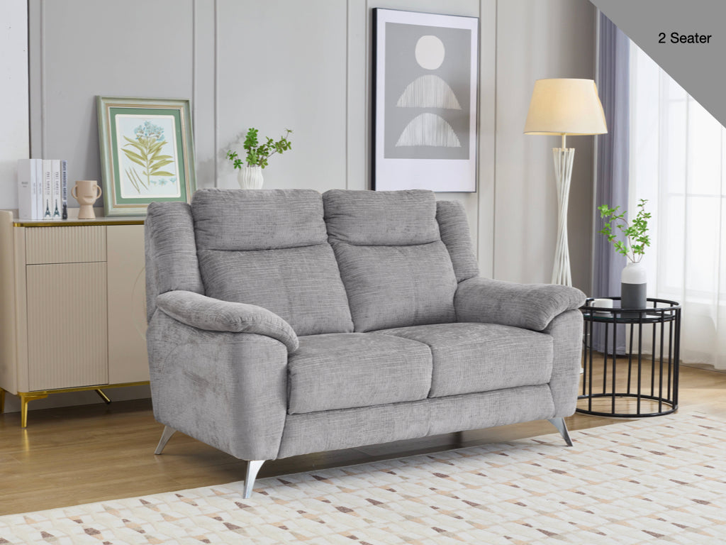 Monroe 3+2 Sofa Suite Fixed- Ash