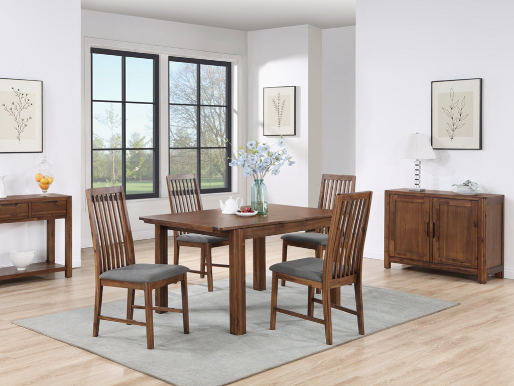 Monterey 120cm Extension Dining Set with 4 Chairs