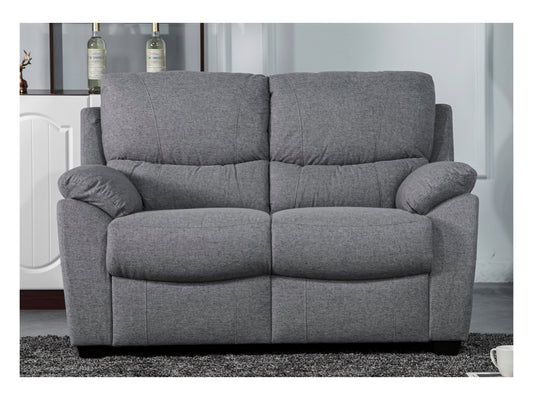 Nordic 2 Seater Fixed Sofa - Grey (Fabric)