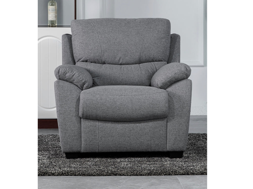 Nordic Fixed Chair -Grey (Fabric)