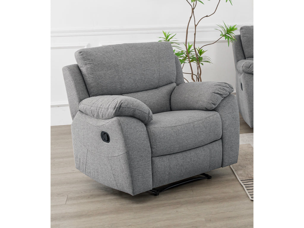 Nordic Recliner Chair- Grey (Fabric)