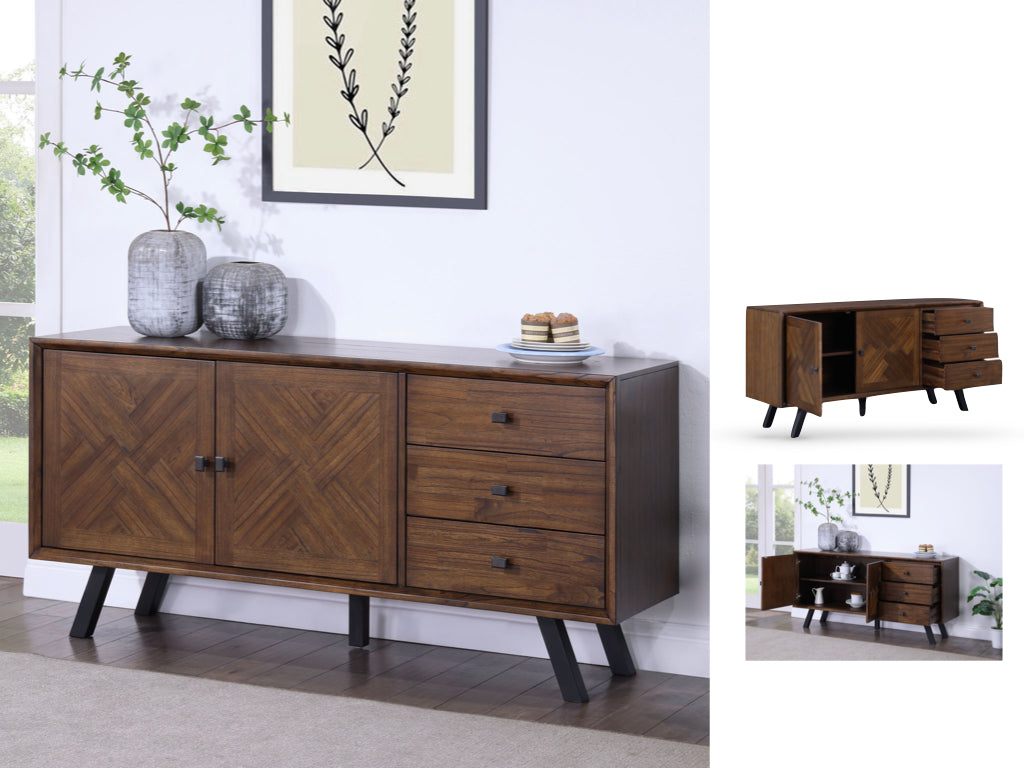 Nevada Triple Sideboard 2 Door & 3 Drawers