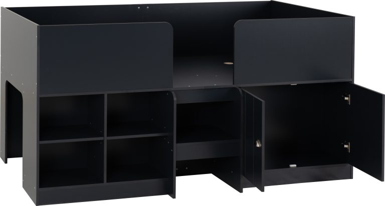 Orlando Low Sleeper Bed - Dark Grey