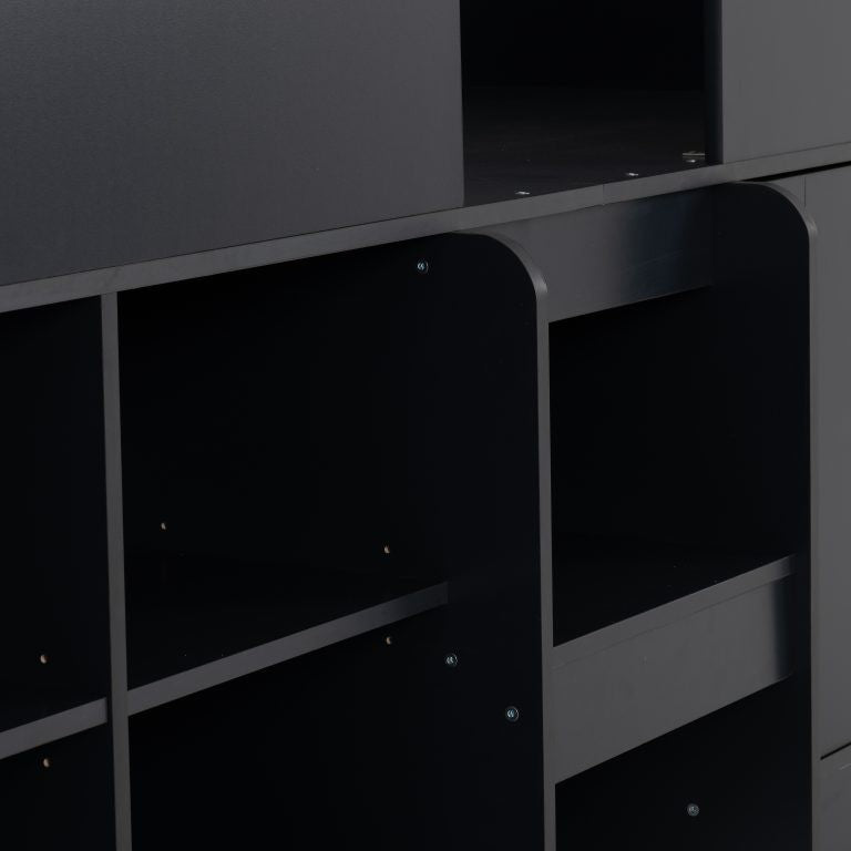 Orlando Low Sleeper Bed - Dark Grey