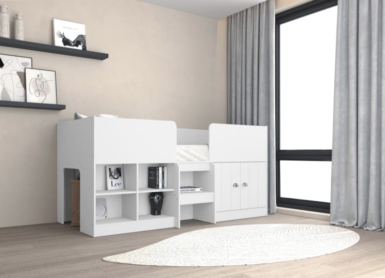 Orlando Low Sleeper Bed - White
