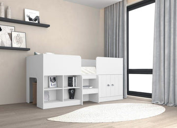 Orlando Low Sleeper Bed - White