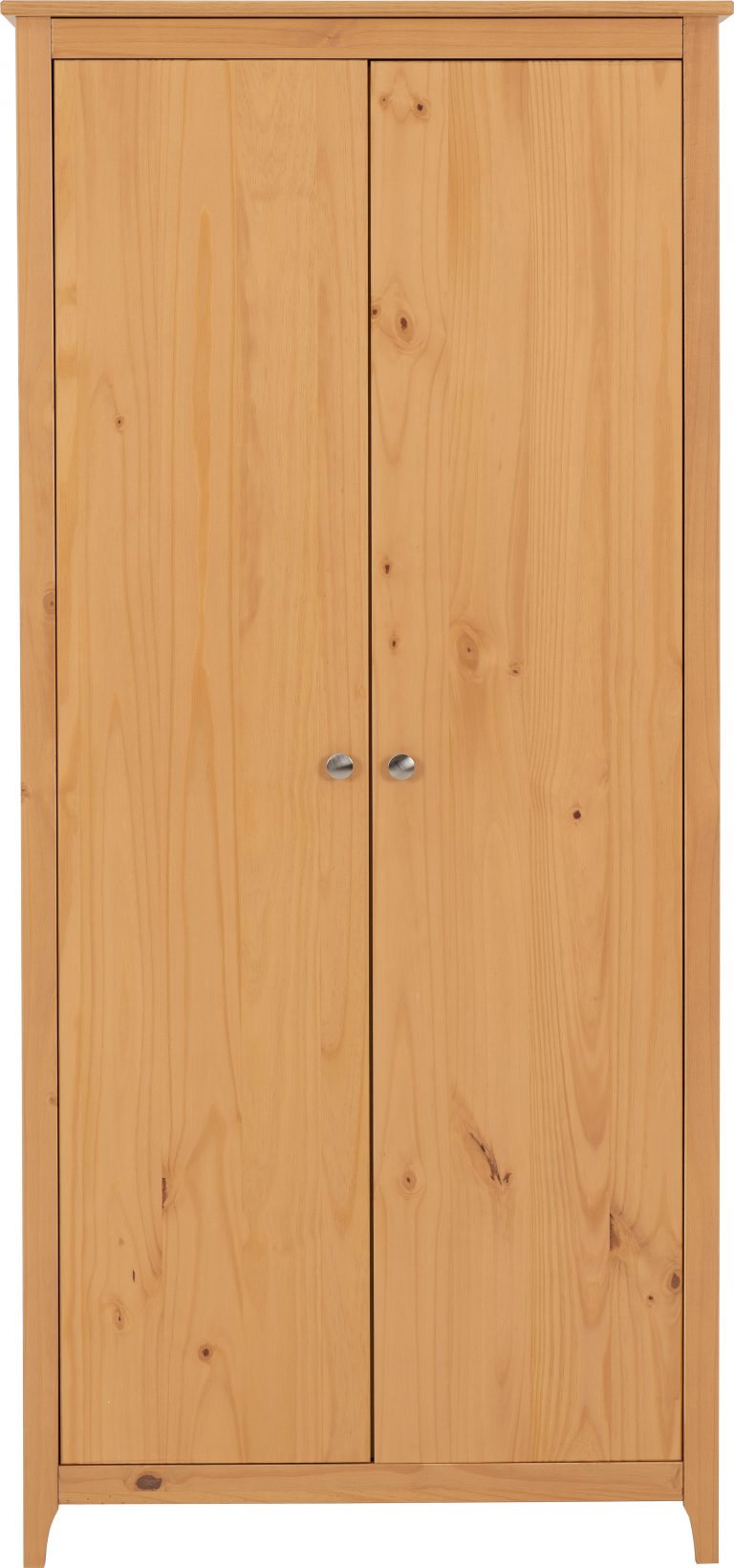 Oslo 2 Door Wardrobe - Antique Pine