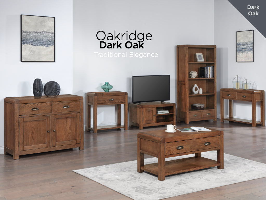 Oakridge Dark Oak Coffee Table With 1 Drawer