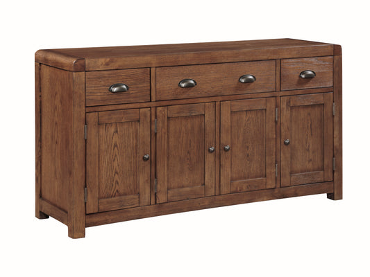 Oakridge Dark Oak 4 Door Sideboard