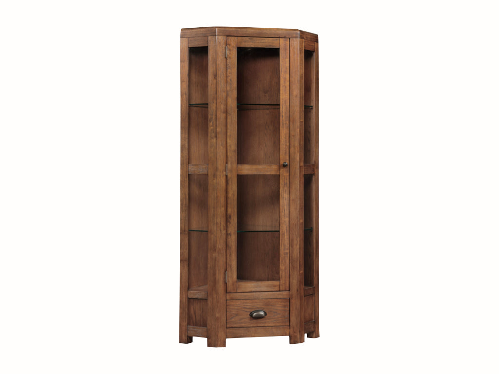 Oakridge Dark Oak High Corner Cabinet