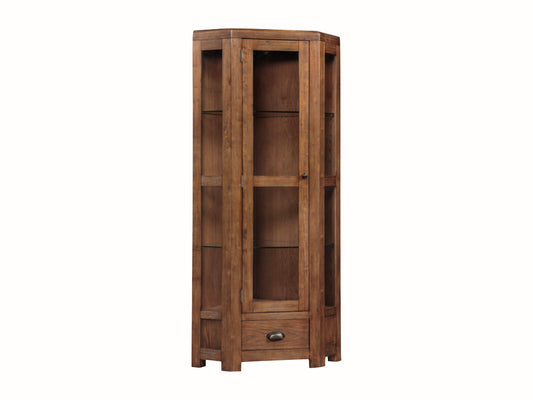 Oakridge Dark Oak High Corner Cabinet