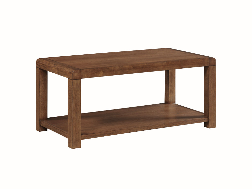 Oakridge Dark Oak Coffee Table with Shelf