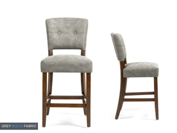 Oakridge Counter Stool - Bison and Dark Oak Set of 2 (Available in Beige and Grey)