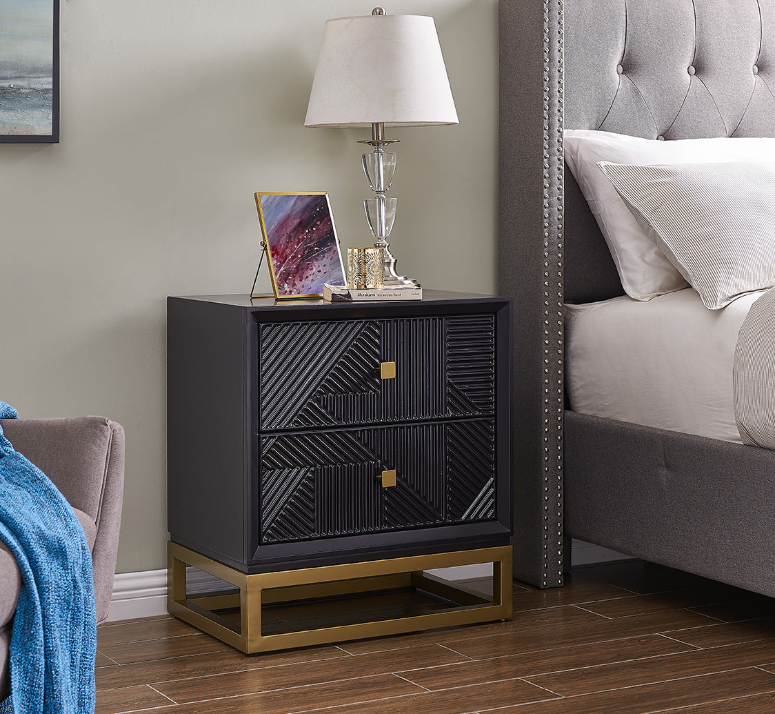 Orlando 2 Drawer Side Table