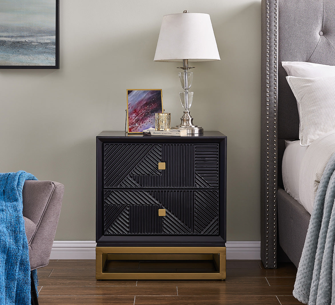Orlando 2 Drawer Side Table