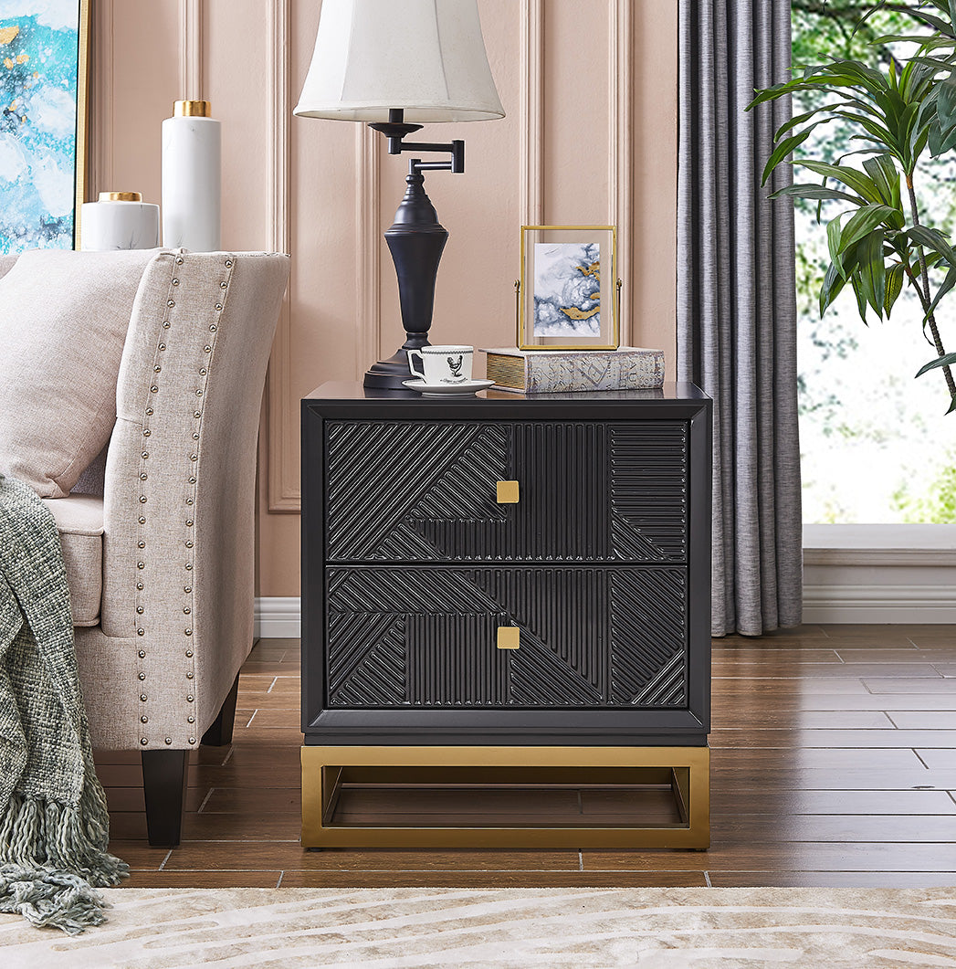 Orlando 2 Drawer Side Table