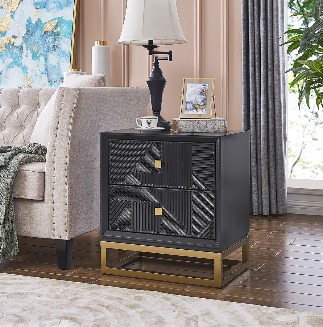 Orlando 2 Drawer Side Table