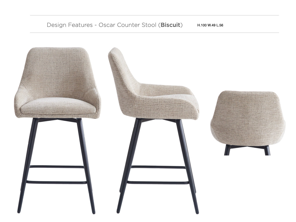 Oscar Counter Stool Set of 2