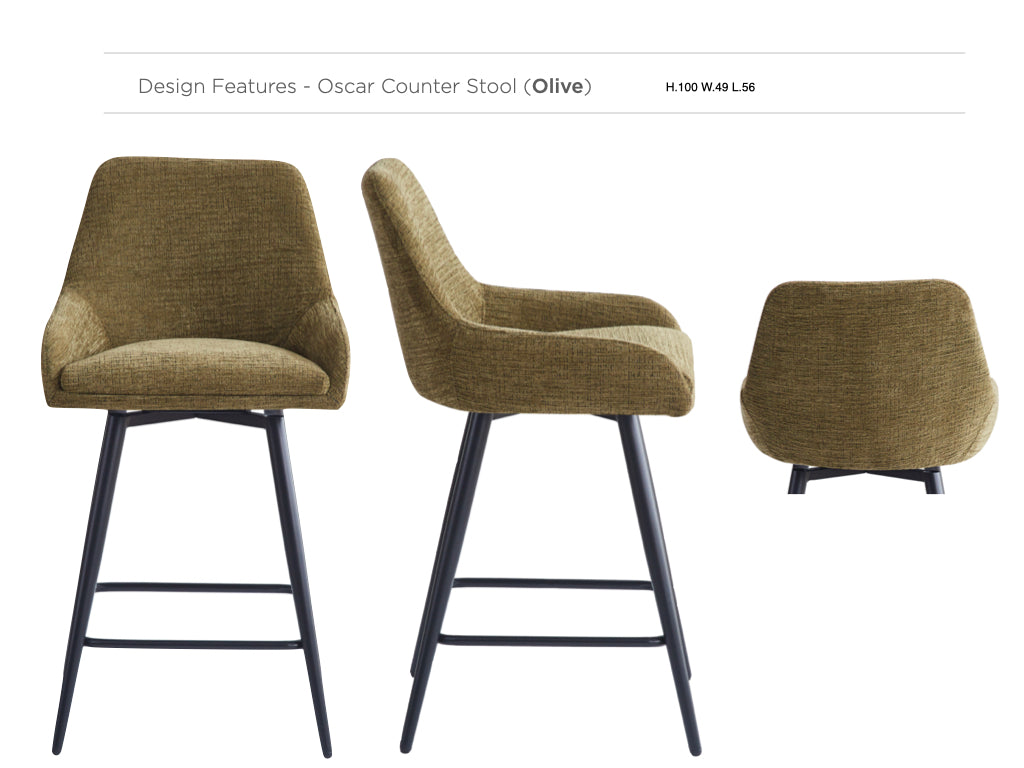 Oscar Counter Stool Set of 2