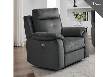 Palermo Electric Recliner Armchair - Anthracite