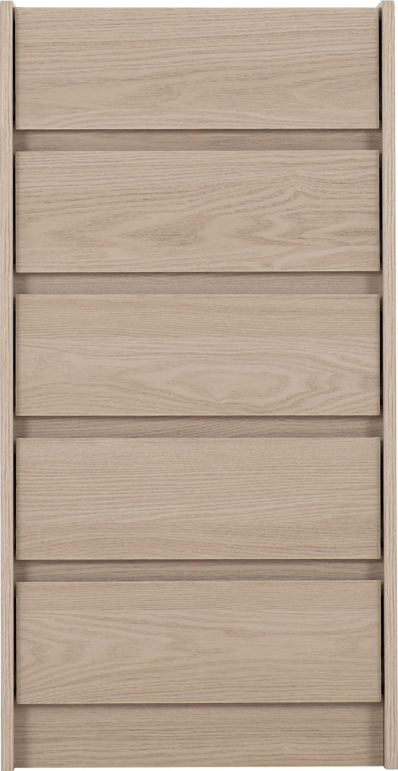 Paris 5 Drawer Chest - Smoked Ash Effect