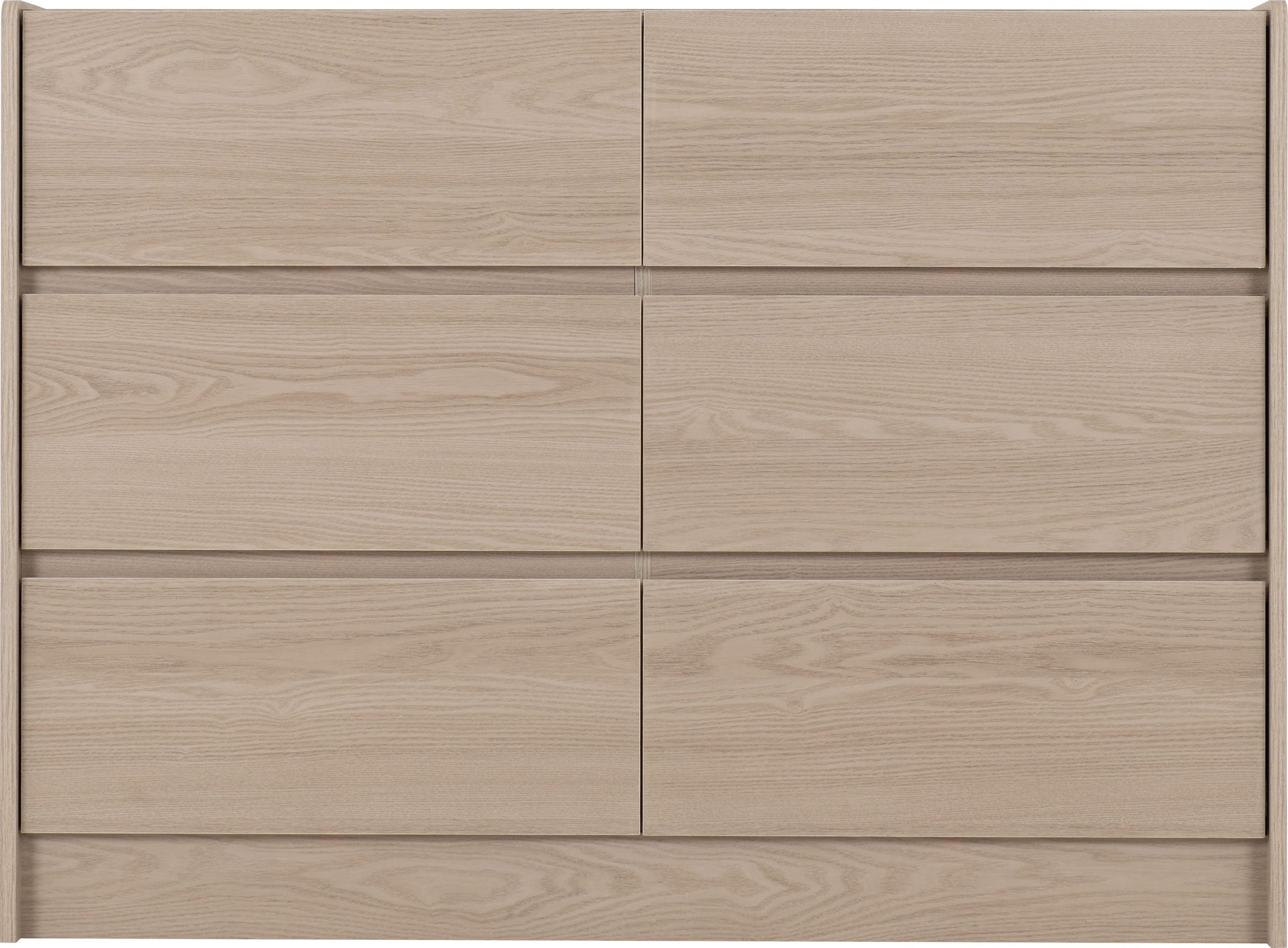 Paris 6 Drawer Chest - Smoked Ash Effect