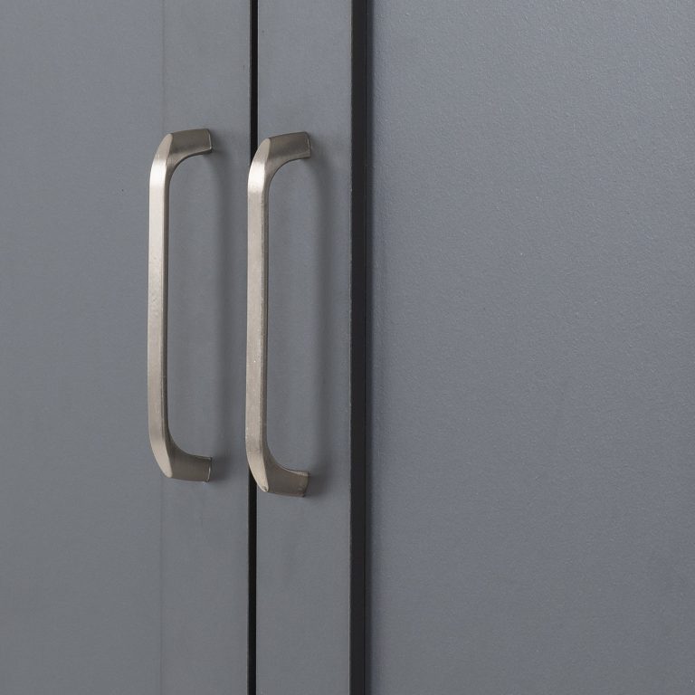 Portland 2 Door Wardrobe - Grey/Oak Effect