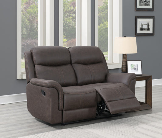 Portland 2 Seater Reclining Sofa - Rustic Brown