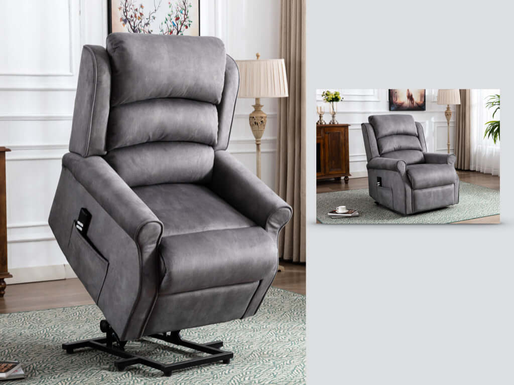 Penrith Grey Lift & Tilt Recliner (Dual Motor)