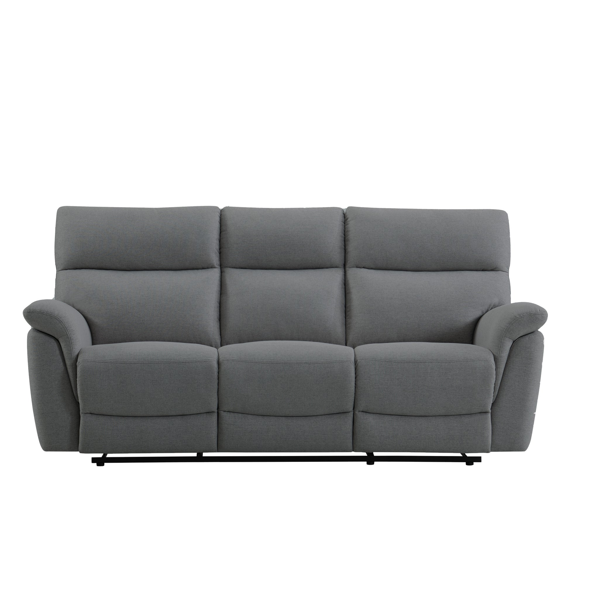 Phoenix Fabric Reclining 3 Seater Sofa - Anthracite