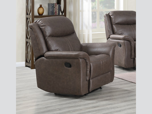 Portland Reclining Chair - Rustic Brown