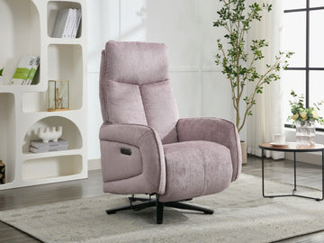 Prestige Fabric Triple Motor Electric Swivel Chair - Lavander