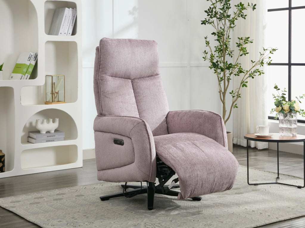 Prestige Fabric Triple Motor Electric Swivel Chair - Lavander